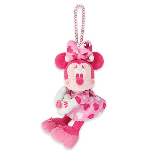 TDR - Minnie Mouse Funderland 2026 Collection x Minnie Mouse "Heart-Patterned Outfits" Plush Keychain (Release Date: Jan 13, 2026)