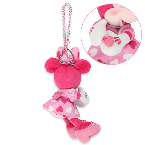 TDR - Minnie Mouse Funderland 2026 Collection x Minnie Mouse "Heart-Patterned Outfits" Plush Keychain (Release Date: Jan 13, 2026)