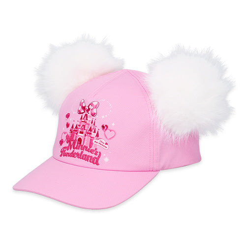 TDR - Minnie Mouse Funderland 2026 Collection x Fluffy Cap with Pom Pom For Adults (Release Date: Jan 13, 2026)