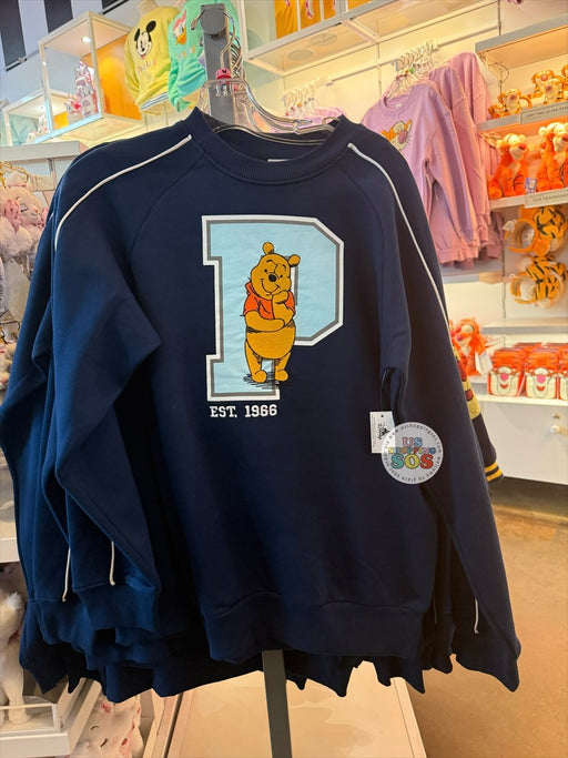 DLR/WDW - Winnie the Pooh & Friends - Pooh Initial Navy Fleece Pullover (Adult)