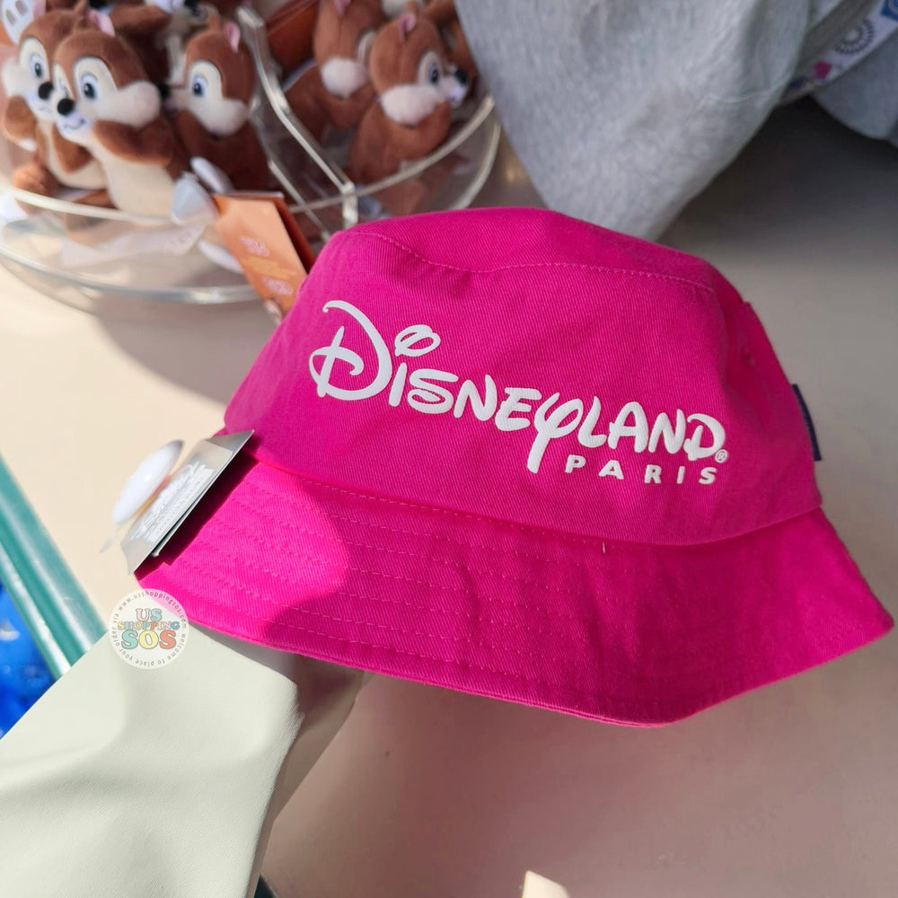 DLP - Paris Disneyland Bucket Hat for Adults (Color: Hot Pink)