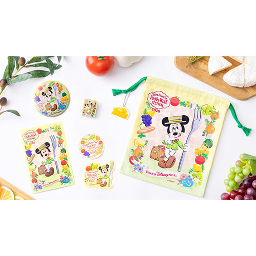 TDR - 2026 Food and Wine Festival Collection x Mickey Mouse Drawstring Bag (Release Date: Apr 8, 2026)