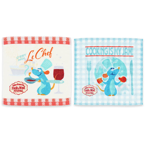 TDR - 2026 Food and Wine Festival Collection x "Ratatouille" Remy Mini Towels Set of 2 (Release Date: Apr 8, 2026)