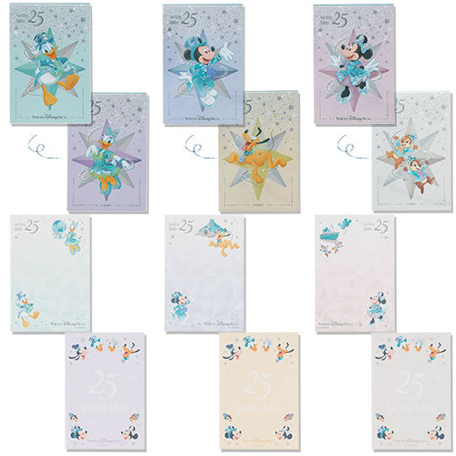 TDR - Tokyo DisneySea 25th Anniversary "Sparkling Jubilee" x Mickey & Friends Memo & Slide Zip Case (Release Date: Apr 8, 2026)