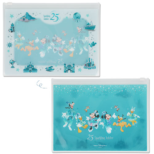 TDR - Tokyo DisneySea 25th Anniversary "Sparkling Jubilee" x Mickey & Friends Memo & Slide Zip Case (Release Date: Apr 8, 2026)