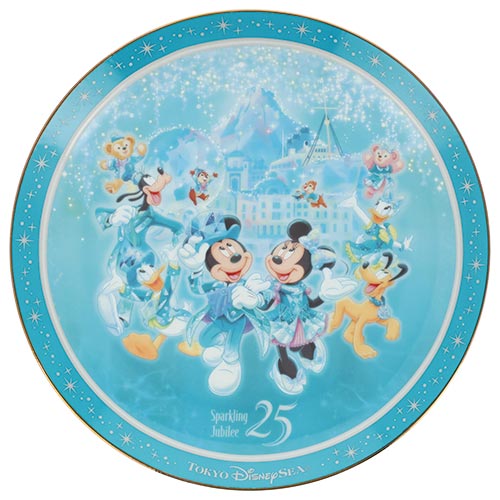 TDR - Tokyo DisneySea 25th Anniversary "Sparkling Jubilee" x Mickey & Friends Painted Plate (Release Date: Apr 8, 2026)