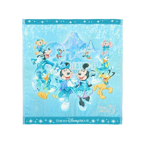 TDR - Tokyo DisneySea 25th Anniversary "Sparkling Jubilee" x Mickey & Minnie Wash Towel (Release Date: Apr 8, 2026)