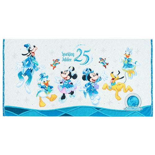 TDR - Tokyo DisneySea 25th Anniversary "Sparkling Jubilee" x Mickey & Minnie Wide Bath Towel (Release Date: Apr 8, 2026)