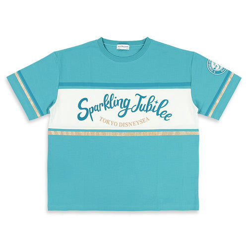 TDR - Tokyo DisneySea 25th Anniversary "Sparkling Jubilee" x Logo Jubilee Blue T-shirt (Adult - Unisex One Size) (Release Date: Apr 8, 2026)