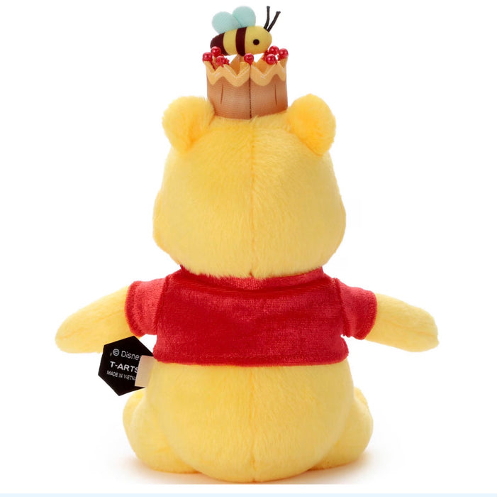 Japan Takara Tomy - Winnie the Pooh 100th Anniversary x Winnie the Pooh Crown & Red Shirt Pop Ball Plush Toy (Release Date: Jul 18, 2026)