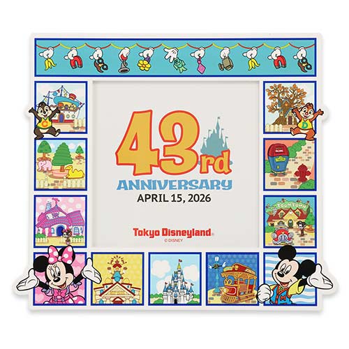 TDR - 2026 Tokyo Disneyland 43rd Anniversary Collection x Mickey Mouse & Friends Photo/Picture Frame (Release Date: Apr 15, 2026)