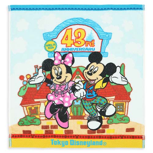 TDR - 2026 Tokyo Disneyland 43rd Anniversary Collection x Mickey Mouse & Friends Mini Towel (Release Date: Apr 15, 2026)