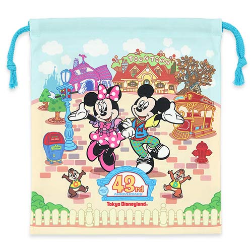 TDR - 2026 Tokyo Disneyland 43rd Anniversary Collection x Mickey Mouse & Friends Drawstring Bag (Release Date: Apr 15, 2026)