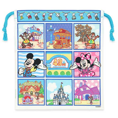 TDR - 2026 Tokyo Disneyland 43rd Anniversary Collection x Mickey Mouse & Friends Drawstring Bag (Release Date: Apr 15, 2026)