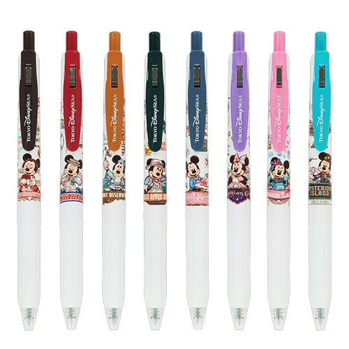 TDR - Tokyo DisneySea 25th Anniversary "The Jubilee Journey" x Mickey & Minnie Mouse Sarasa Ballpoint Pens Set of 8 (Release Date: May 25, 2026)