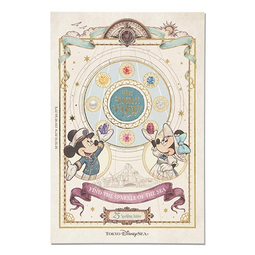 TDR - Tokyo DisneySea 25th Anniversary "The Jubilee Journey" x Mickey & Minnie Mouse "Typical Costumes" Post Card (Release Date: May 25, 2026)