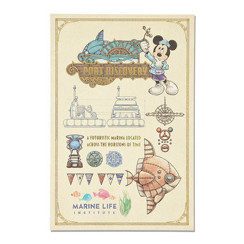 TDR - Tokyo DisneySea 25th Anniversary "The Jubilee Journey" x Mickey Mouse "Port Discovery" Post Card (Release Date: May 25, 2026)