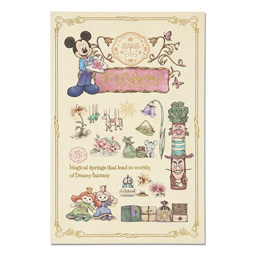 TDR - Tokyo DisneySea 25th Anniversary "The Jubilee Journey" x Mickey Mouse "Fantasy Springs" Post Card (Release Date: May 25, 2026)