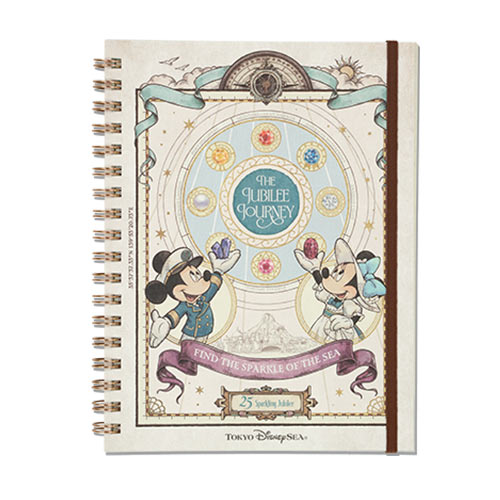 TDR - Tokyo DisneySea 25th Anniversary "The Jubilee Journey" x Mickey & Minnie Mouse Notebook (Release Date: May 25, 2026)