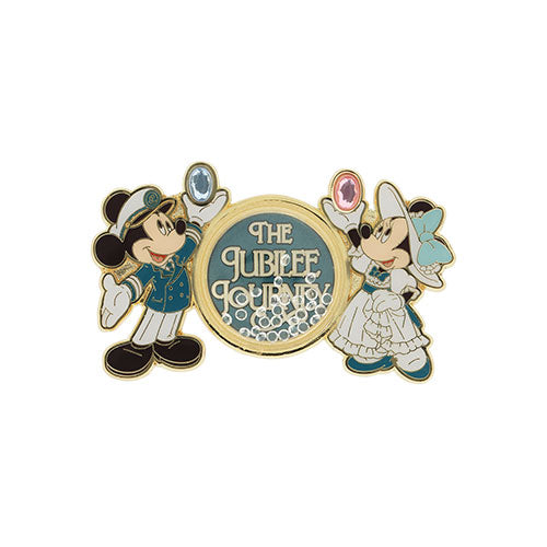 TDR - Tokyo DisneySea 25th Anniversary "The Jubilee Journey" x Mickey & Minnie Mouse Pin Badge (Release Date: May 25, 2026)