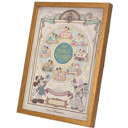 TDR - Tokyo DisneySea 25th Anniversary "The Jubilee Journey" x Mickey & Minnie Mouse Pin Badges Set (Release Date: May 25, 2026)