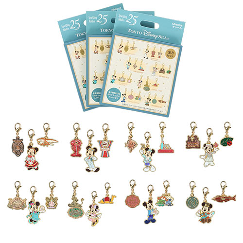 TDR - Tokyo DisneySea 25th Anniversary "The Jubilee Journey" x Mickey & Minnie Mouse Charms  Mystery Bag (Release Date: May 25, 2026)