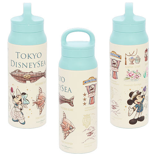 TDR - Tokyo DisneySea 25th Anniversary "The Jubilee Journey" x Mickey & Minnie Mouse Stainless Steel Bottle (Release Date: May 25, 2026)