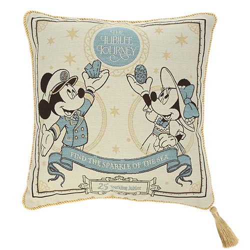 TDR - Tokyo DisneySea 25th Anniversary "The Jubilee Journey" x Mickey & Minnie Mouse Cushion (Release Date: May 25, 2026)
