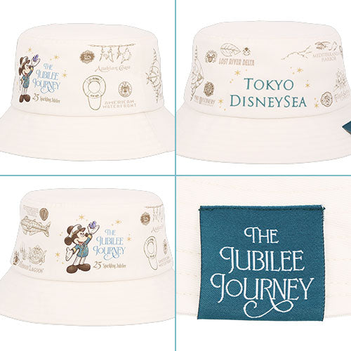 TDR - Tokyo DisneySea 25th Anniversary "The Jubilee Journey" x Mickey & Minnie Mouse All Over Print Bucket Hat (Release Date: May 25, 2026)