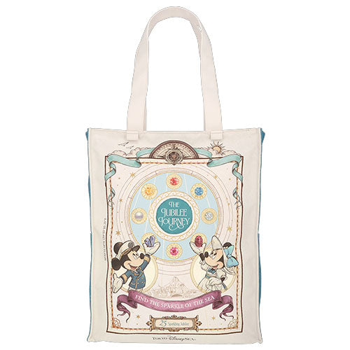 TDR - Tokyo DisneySea 25th Anniversary "The Jubilee Journey" x Mickey & Minnie Mouse Tote Bag (Release Date: May 25, 2026)