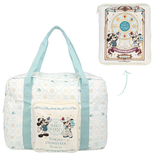TDR - Tokyo DisneySea 25th Anniversary "The Jubilee Journey" x Mickey & Minnie Mouse Foldable Shopping Bag (Release Date: May 25, 2026)