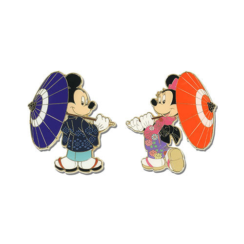 TDR - Japanese-Theme Mickey & Minnie 2026 x Pin Badge Set of 2 (Release Date: June 4, 2026)