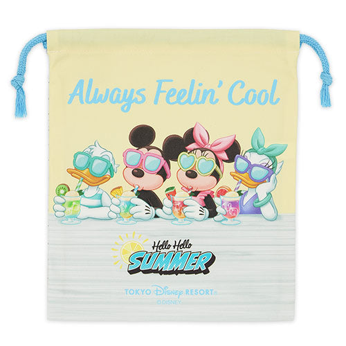 TDR - 2026 Mickey & Friends "Hello Hello Summer!!" Collection x Drawstring Bag (Release Date: Jun 11, 2026)