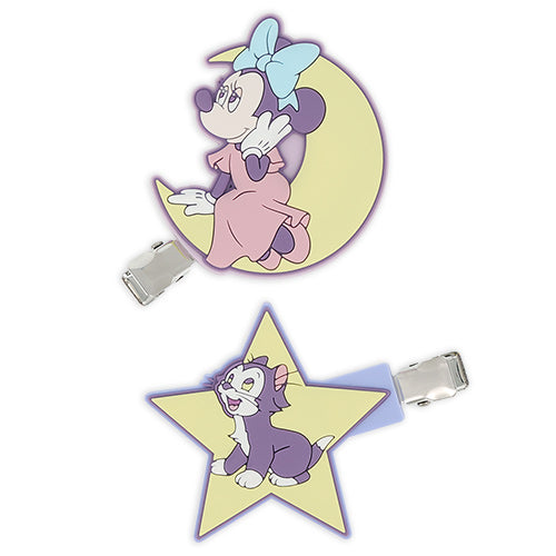 TDR - 2026 Dreamy Starry Time Collection x Minnie Mouse and Figaro Hair Clips Set of 2 (Release Date: Jun 25, 2026)