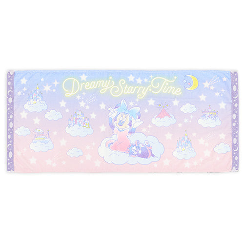TDR - 2026 Dreamy Starry Time Collection x Minnie Mouse and Figaro Bath Towel (Release Date: Jun 25, 2026)