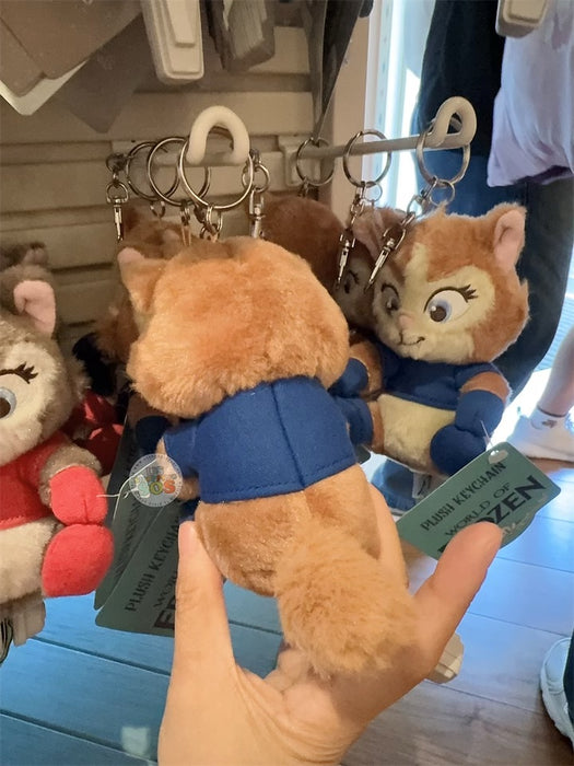 HKDL - World of Frozen 1st Anniversary x Kitten With Navy Scarf Plush Keychain