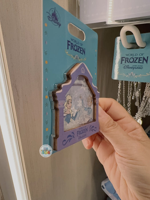 HKDL - 2025 World of Frozen x Elsa & Anna Wooden Pin Badge