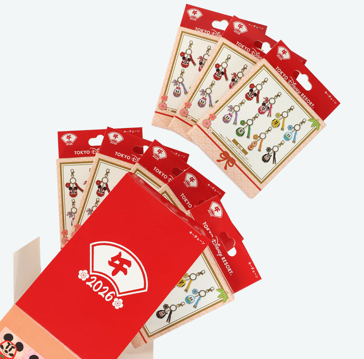 TDR - 2026 Happy New Year Mickey & Friends Collection x Mickey & Friends "Daruma" Keychain Blind Bag (Whole Box) (Release Date: Dec 1, 2025)