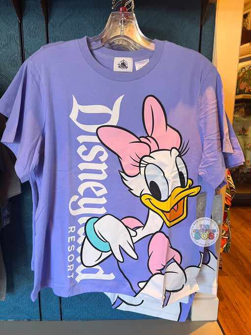 DLR - Classic Mickey & Friends - Daisy "Disneyland Resort" Double-Sided Lavender Graphic T-shirt (Adult)
