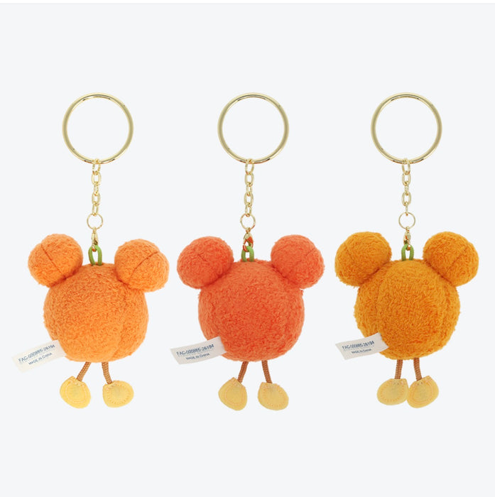 TDR - 2026 Disney Halloween x Mickey & Minnie Mouse 'Scared Ghost & Pumpkin Lantern Collection x Pumpkin Lantern Plush Keychains Set of 3 (Release Date: Sept 15, 2026)