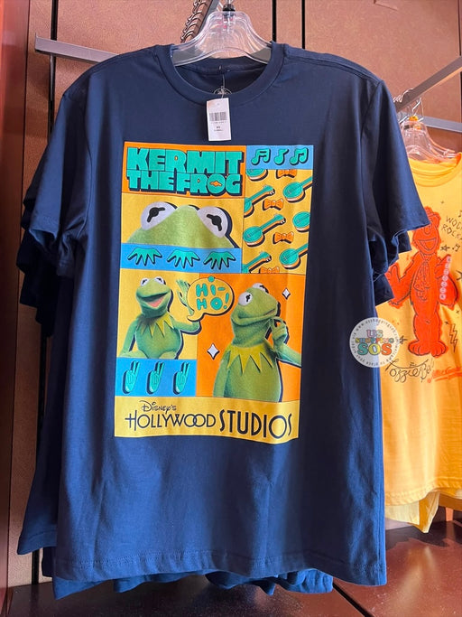 WDW - Rock ‘n’ Roller Coaster Starring The Muppets 2026 - Kermit Dark Navy Graphic T-Shirt (Adult)