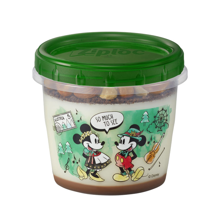 Japan Disney Collaboration - Ziploc® x Disney Spring 2024 - Mickey & Minnie Austria-Inspired 🇦🇹 Screwlock® 730ml (1 Pc)