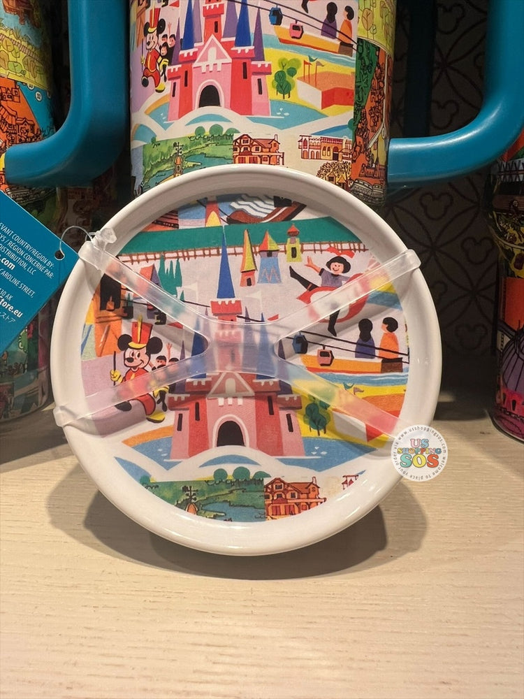 DLR/WDW - Vintage Park Maps & Brochure Icons - Small Plate Set of 4