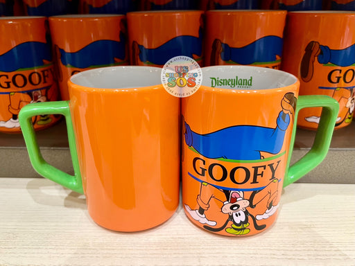 DLR - Classic Mickey & Friends - Goofy "Disneyland Resort" Orange Ceramic Mug 14oz