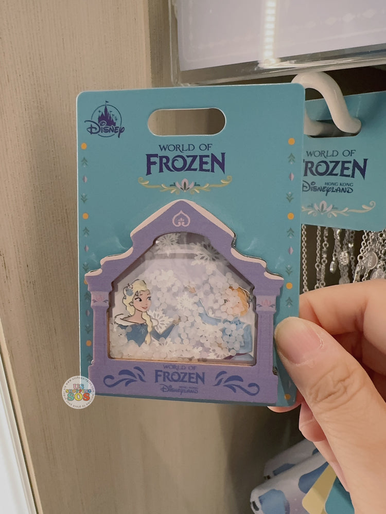 HKDL - 2025 World of Frozen x Elsa & Anna Wooden Pin Badge