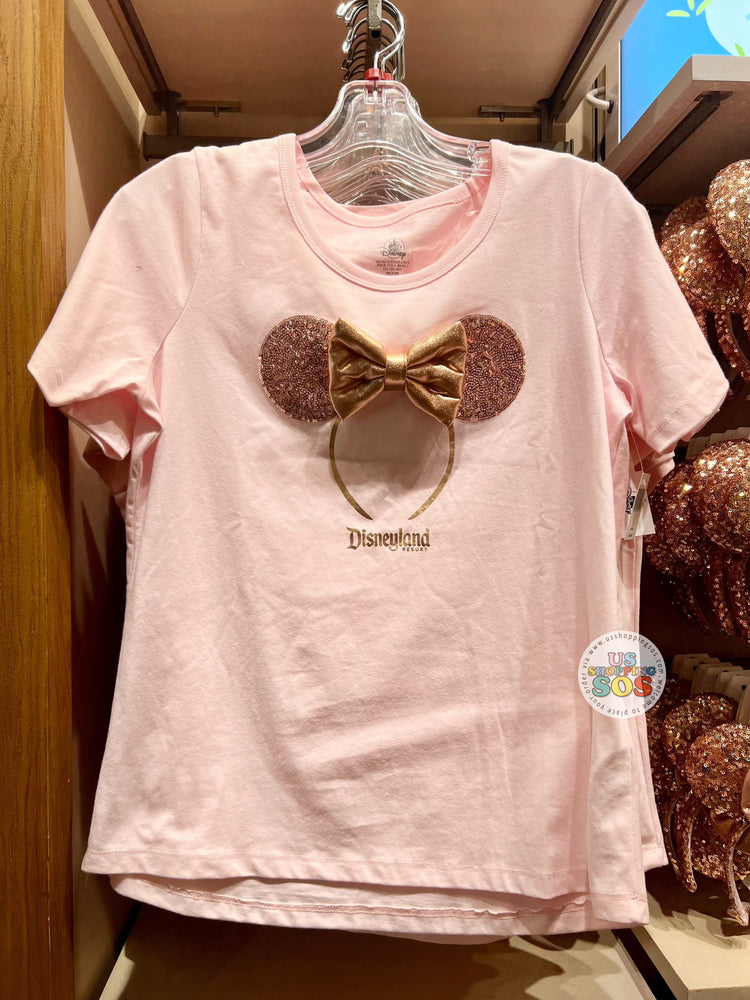 DLR/WDW - Minnie Ear Headband Rose Pink T-shirt (Adult)