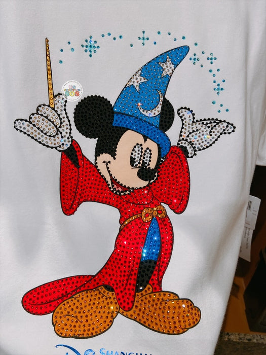 SHDL - Mickey Mouse Fantasia Sparkly Rhinestone T Shirt for Adults