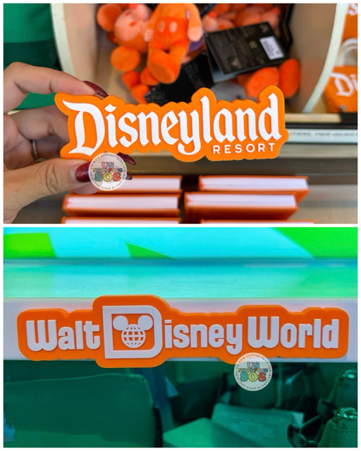DLR/WDW - Logo Mania 2026 Park Hopper - Bright Orange Park Logo Magnet