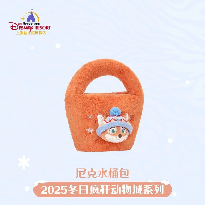 SHDL - 2025 Winter Zootopia Collection x Nick Wilde Fluffy "Bucket" Bag