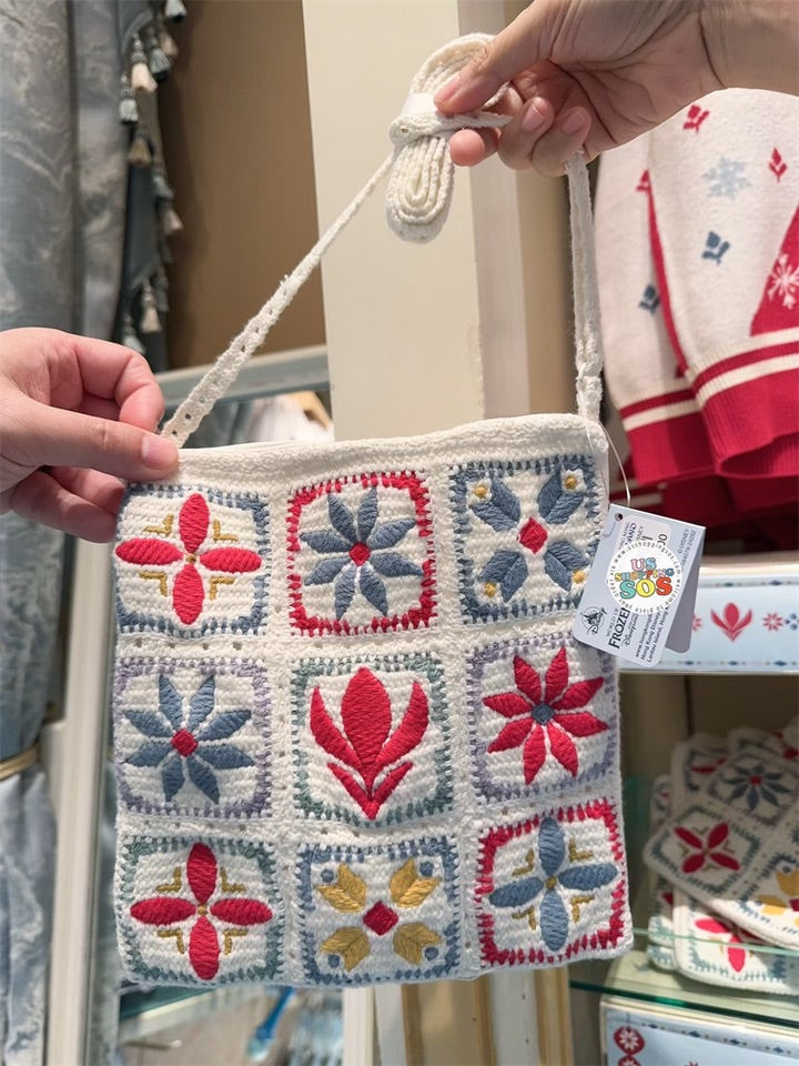 HKDL - World of Frozen 1st Anniversary Crochet Shoulder Bag
